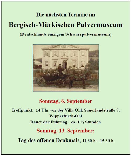 Pulvermuseum im September